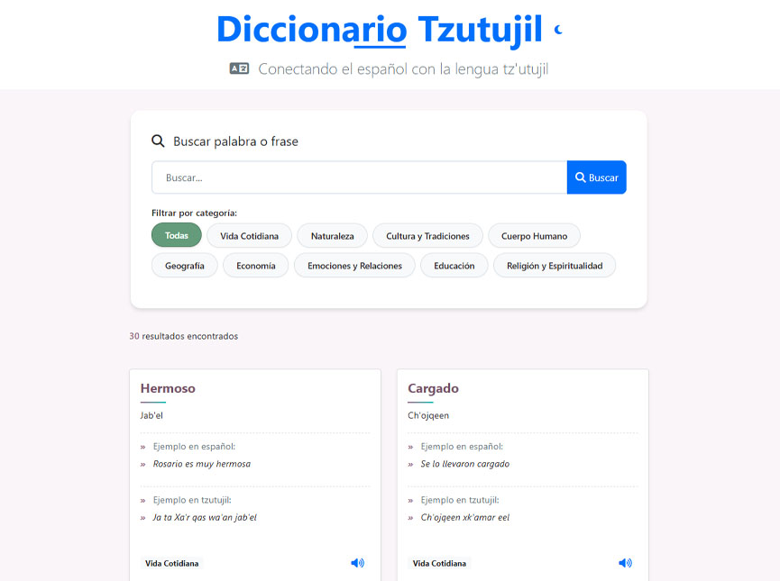 Diccionario Tzutujil